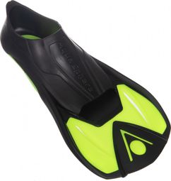 Paire de palmes Aquasphere Microfin Noir Jaune Enfant