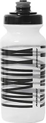 Bidon Massi Black Lines Transparent 500ml Blanc