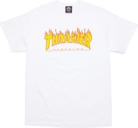 THRASHER  T-shirt flame logo  White