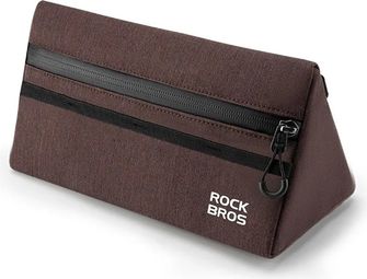 Sacoche de guidon de vélo 1 3L  pochette de rangement  - Marron