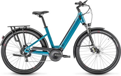 VTC Électrique Moustache Samedi 27 Xroad 2 Open Smart System Shimano Altus 9V 500 Wh 27.5'' Bleu Pétrole 2023