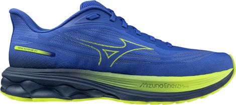 Mizuno Wave Skyrise 7 Running Shoes, Blue/Yellow, Men's