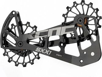 Jockey Wheel System KCNC Galets de Dérailleur Sram Eagle VTT 12v 14+16 Dents Roulement Céramique Noir