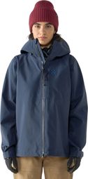 Women's Haglöfs Front Proof II waterproof hooded jacket Blue