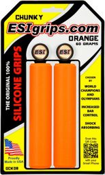 ESI Chunky 32mm Silicone Grips - Orange