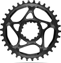 AbsoluteBlack Round Narrow Wide Direct Mount Chainring for Sram 12S Transmissions Black