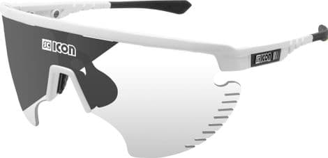 Scicon Sports Aerowing Lamon Lunettes De Soleil De Performance Sportive (Scnpp Silver Fotocromic/Luminosité Blanche)