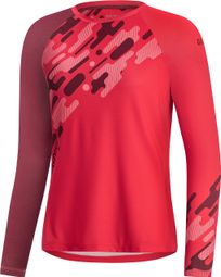 GORE C5 Women Trail LS Jersey hibiscus roze/kastanje rood