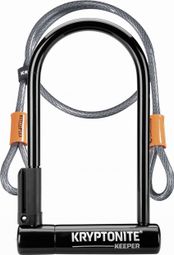 Kryptonite U-Keeper Lock 12 STD con cable flexible