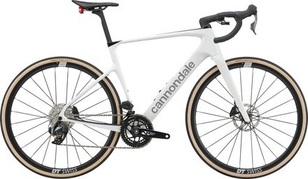Cannondale Synapse Carbon 3 SmartSense STVZO Road Bike with SRAM Rival AXS 12-speed drivetrain, 700 mm, Cashmere White
