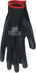 Paar Finish Line Mechanic Grip Shop Handschoenen Zwart