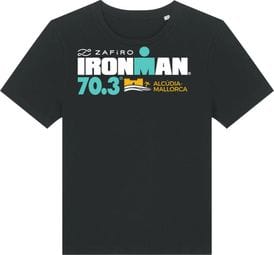 Camiseta negra de manga corta Ironman 70.3 Mallorca para mujer