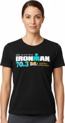 Camiseta negra de manga corta Ironman 70.3 Mallorca para mujer