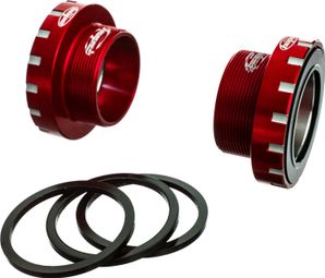 Hope Innenlager BSA / BSC 30mm Edelstahl Rot