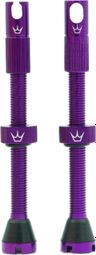 Peaty's CNC Tubeless Valves 80mm Violet