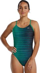 Tyr Durafast Elite Speedwarp Cutoutfit Swimsuit Green Women's