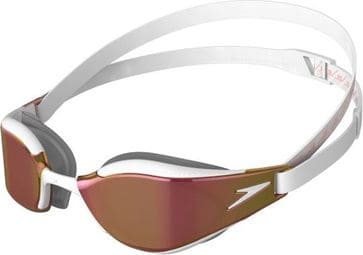 Speedo Fastskin Hyper Elite Schwimmbrille Verspiegeltes Weiß