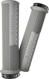 Pair of Peaty's Monarch Knurl Grips Grey