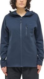 Forro polar Haglöfs Rosson Mid Hood Azul para mujer