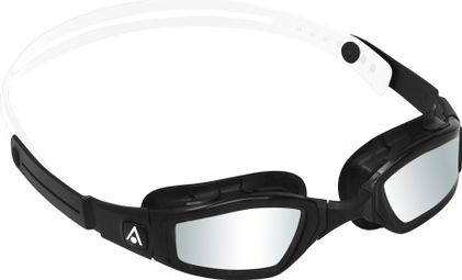 Lunettes de Bain Aquasphere Ninja Noir / Blanc - Verres Miroir Argent