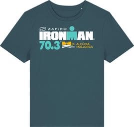 Camiseta de manga corta Ironman 70.3 Mallorca Azul Turquesa para mujer