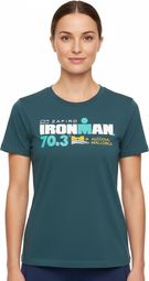 Dames Ironman 70.3 Mallorca Turquoise Blauw Korte Mouw T-Shirt