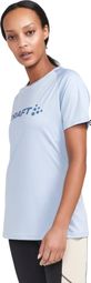 Maillot de manga corta para mujer Craft Core Essence Logo Azul