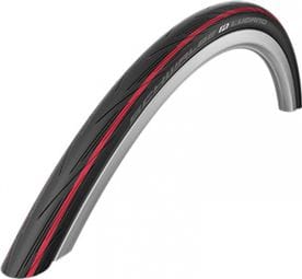 Pneu route 700x25 Schwalbe lugano tt noir/rouge tr (25-622)