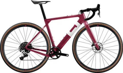 3T Exploro Primo Grindfiets Sram Rival 11S 700 mm Kersenrood Roze 2023