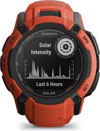 GARMIN Instinct 2X Solar - Montre de sport connectée - Rouge