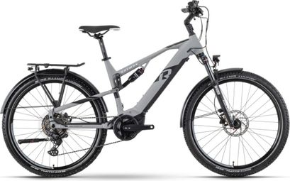 VTC Électrique Tout-suspendu Raymon CrossRay FS E 5.0 Tektro M350 9V 630Wh 27.5'' Gris