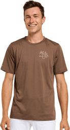 T-shirt Manches Courtes Dharco Tech Husk Marron Homme