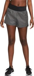Pantalón Corto Nike Dri-Fit Run Division Reflectiv Negro Gris Mujer