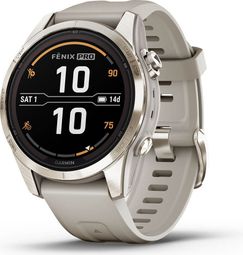 GARMIN Fenix 7S Pro Sapphire Solar - Montre de sport connectée - Argent