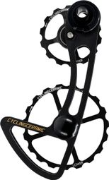 CyclingCeramic Oversized-Schaltkäfig 14/19T für Campagnolo 11S-Schaltwerk Schwarz