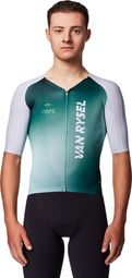 Maillot de manga corta Van Rysel RCR-F blanco/verde para hombre