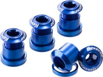 Juego de tornillos de plato de marcha atrás 7 mm azul oscuro (x4)