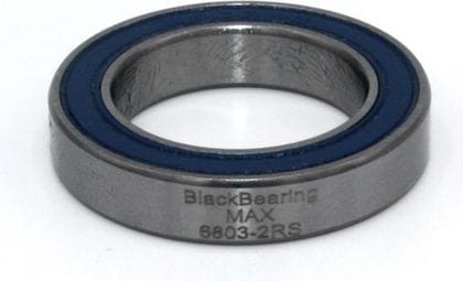 Rodamiento negro 61803-2RS Max 17 x 26 x 5 mm