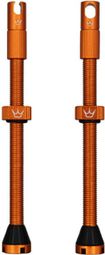 Peaty's CNC Tubeless Ventile 80mm Orange