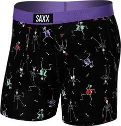 Boxer Saxx Vibe Super Soft Brief Dancing Skellies Black Purple
