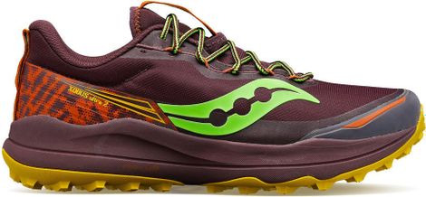 Chaussures de Trail Femme Saucony Xodus Ultra 2 Bordeaux Jaune Vert 42.1/2