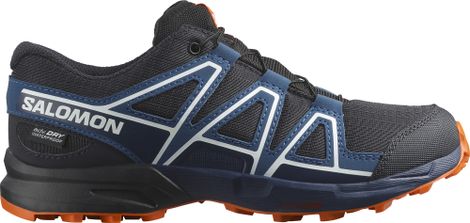 Scarpe da trail Salomon Speedcross Waterproof blu/arancione per bambini