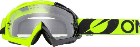 O'Neal B-10 TwoFace Mask Schwarz / Neongelb / Transparenter Bildschirm