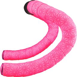 Cinta para manillar Supacaz Super Sticky Kush Gravel rosa fluorescente