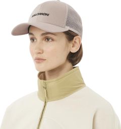 Casquette Salomon Logo Trucker Marron