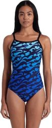 Bañador Arena Surf's Up Mujer Negro Azul