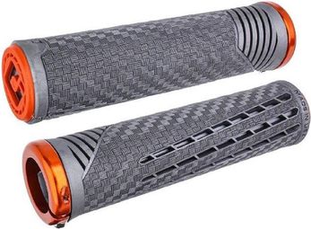 Paire de Grips ODI CF V2.1 Gris Lynx Orange