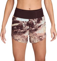 Dames Nike Trail 4in Bruin/Grijs Korte broek