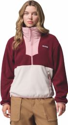 Columbia Women's 1/2 Zip Sequoia Grove Wit/Rood Fleece
