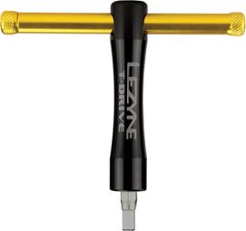 Afneembare sleutel + koffer met LEZYNE-bits Zwart Goud